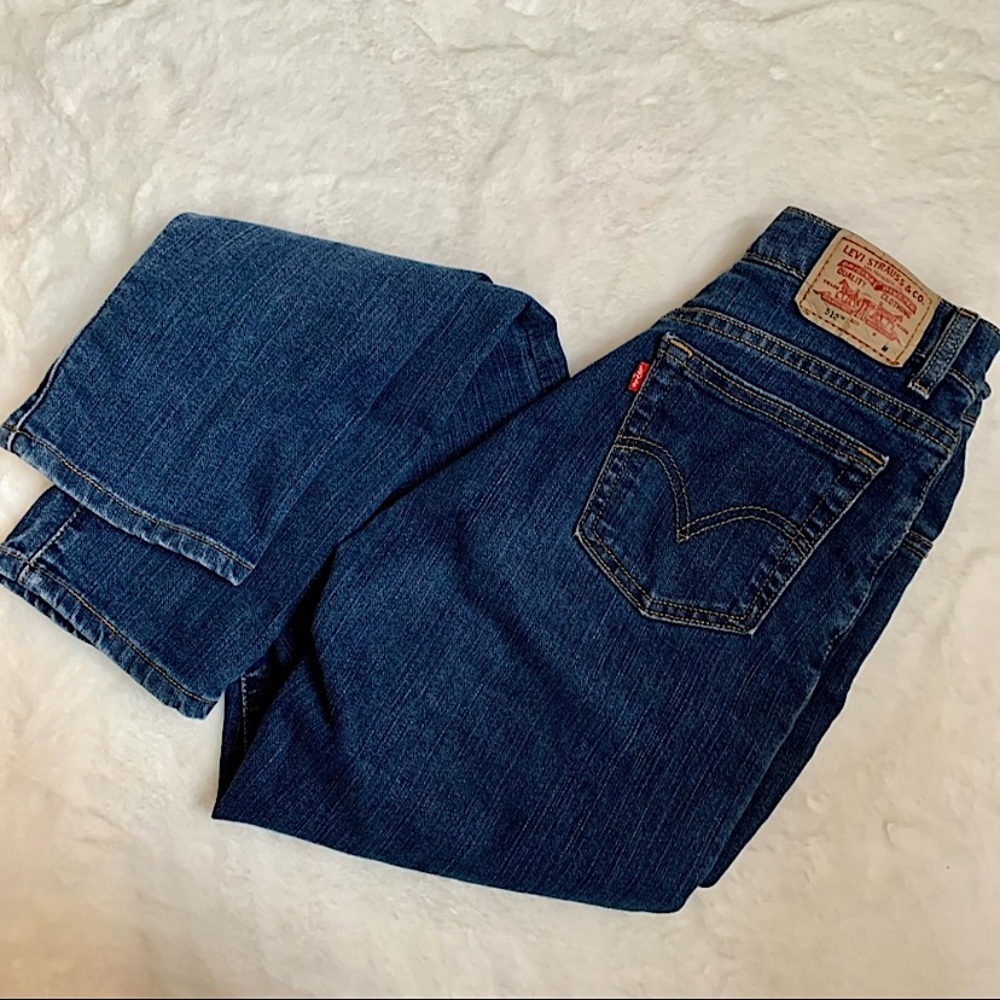 Levi’s 512 Vintage Dark Wash Classic Slim Tapered Leg Pleated Y2K 90s Mom Jeans